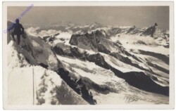 Zermatt, Blick vom Mte. Rosa g. das Matterhorn