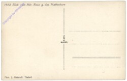 Zermatt, Blick vom Mte. Rosa g. das Matterhorn