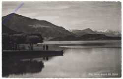 ak160029 Zug, Blick gegen die Alpen