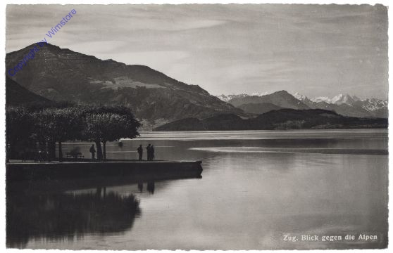 ak160029 Zug, Blick gegen die Alpen