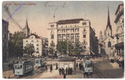 ak160036 Zürich, Paradeplatz