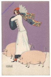 Köhler, Mela: Dame mit Schweinen