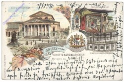 München, Gruss aus dem k.u.k. Hof- & Nationaltheater