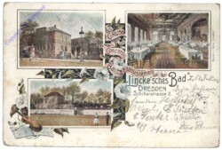 Dresden, Grus aus dem Concert- und Ball-Etablissement Lincke'sches Bad