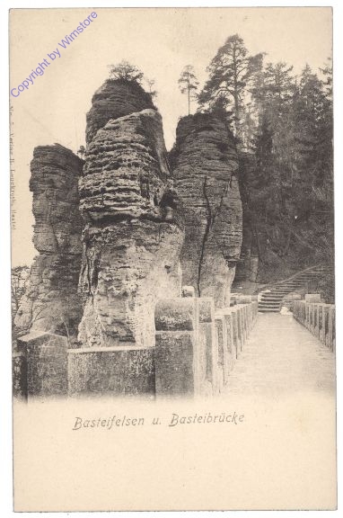 Lohmen, Basteifelsen u. Basteibrücke