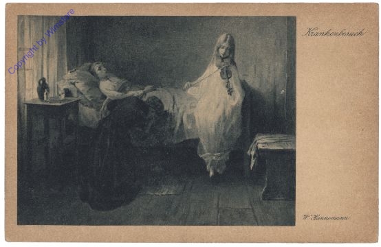 ak160221 Hannemann, W.: Krankenbesuch