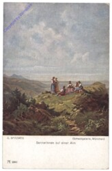 Spitzweg, Karl: Sennerinnen auf einer Alm