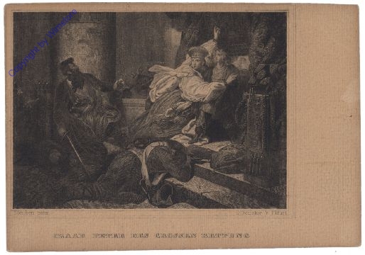 ak160244 Steuben: Czaar Peter des Grossen Bettung