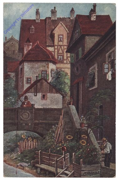 ak160302 Schwabe, A.: Kleinstadt-Idyll