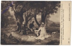 La Bouchere: Le Duc d'Aumale au Bois des Oliviers avec le Commandant Durieu et l'Agha Chourar