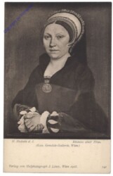 Holbein, Hans D.J.: Bildniss einer Frau