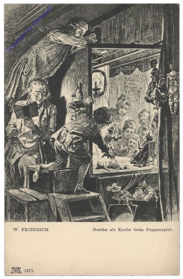 Friedrich, W.: Goethe als Knabe beim Puppenspiel