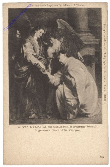 Dyck, Anton van: Le bienheureux Hermann Joseph a genoux devant la Vierge