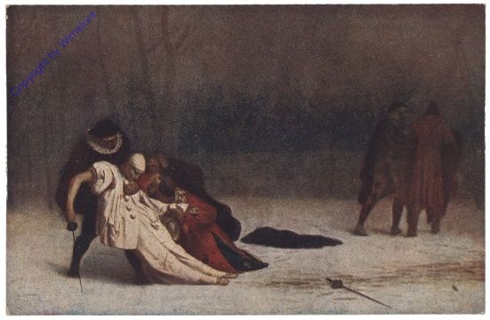 ak160558 Gerome: Fin d'un Pierrot