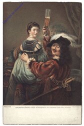Rembrandt, Selbstbildnis des Künstlers mit seiner Gattin Saskia