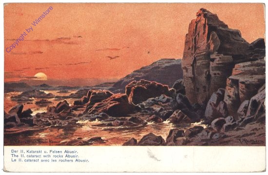Der II. Katarakt und Felsen Abusir
