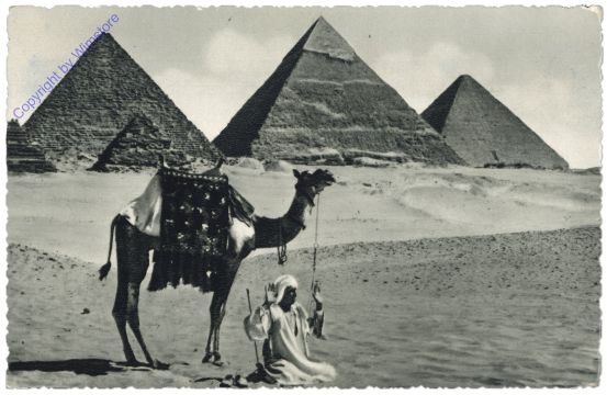 Prayer near the Pyramids of Giza