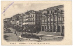 ak160944 Alger, Theatre et Place de ea Republique