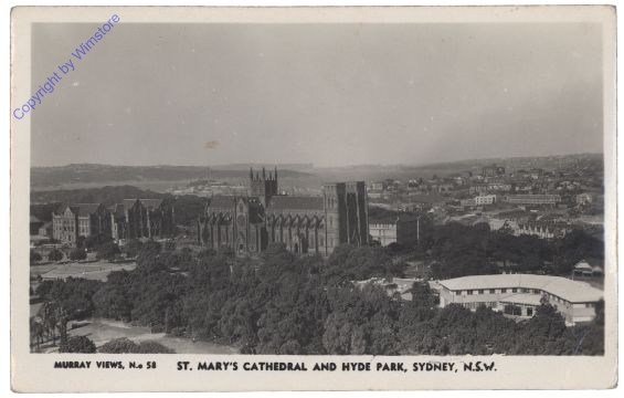 Sydney, St. Mary's Cathedral and Hyde Park