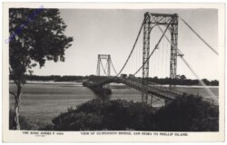San Remo to Phillip Island, View of Suspension Bridge