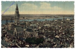 Antwerpen, Panorama et vue sur la Cathedrale
