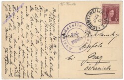 Antwerpen, Portal eines durch Granatfeuer zerstörten Antwerpener Patrizierhauses