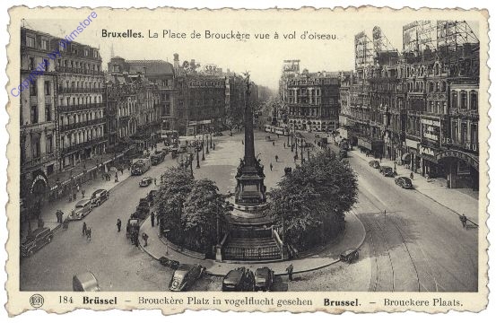 ak161008 Brüssel, Brouckere Plaat