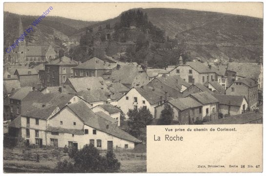La Roche-en-Ardenne, Vue prise du ohemin de Corimont