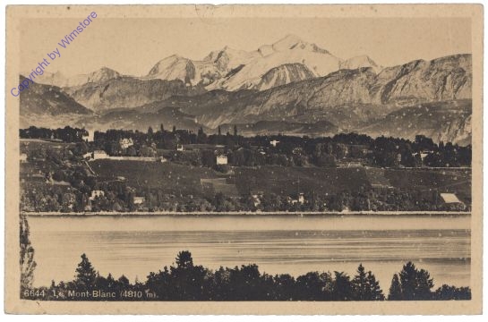 Mont Blanc, Ansicht