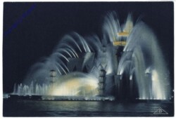 Allgemein, Le Theatre d'Eau, vu de nuit