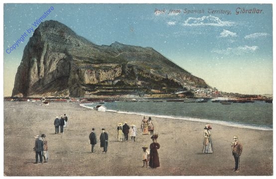 Gibraltar, Rock from Spanish Lines