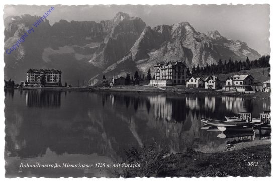 Cortina d'Ampezzo, Missurinasee mit Sorapis