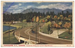 Vancouver, The Entrance, Stanley Park and North Shore Mountains