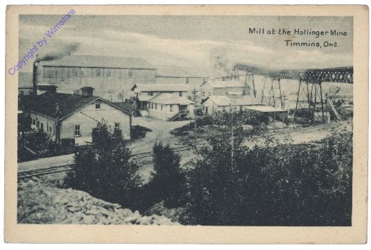 Timmins,, Mill at the Hollinger Mine
