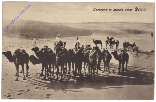 ak161398 Derna, Carovana in marcia