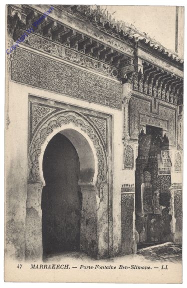Marrakech, Porte Fontaine Ben-Slimane