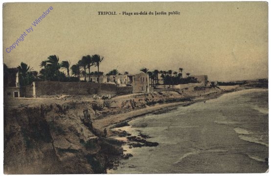 Tripoli, Plage au-dela du Jardin public