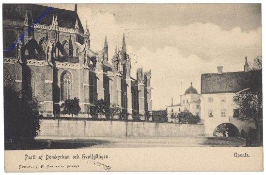 ak161595 Upsala, Parti af Domkyrkan
