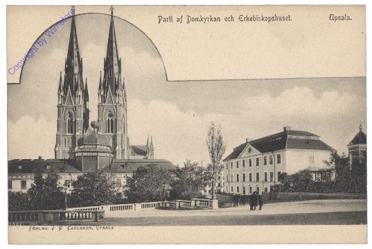 ak161597 Upsala, Parti af Domkyrkan