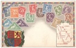 Allgemein, Briefmarkenkarte Südafrika