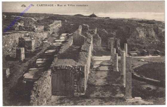 ak161708 Carthage, Rue de Villas romaines