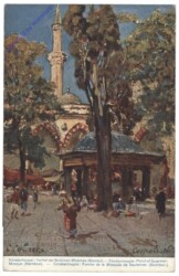 ak161776 Constantinople, Vorhof der Suleiman-Moschee