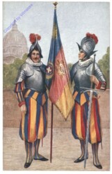 Vaticano (Vatikan), Portabandiera Svizzero e suo accompagno