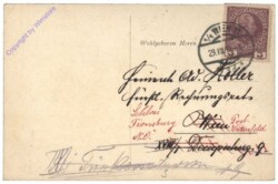 Mitgliedskarte für den Allgemeinen Güterbeamten-Verein für 1914
