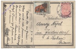 Almhütte mit Vers