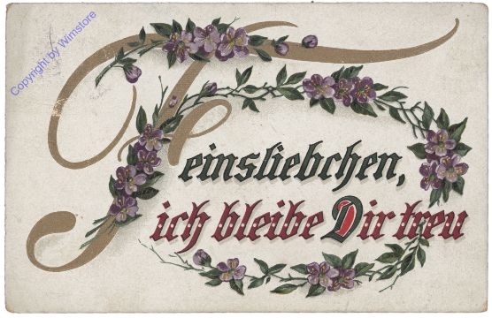 Feinsliebchen, ich bleibe dir treu