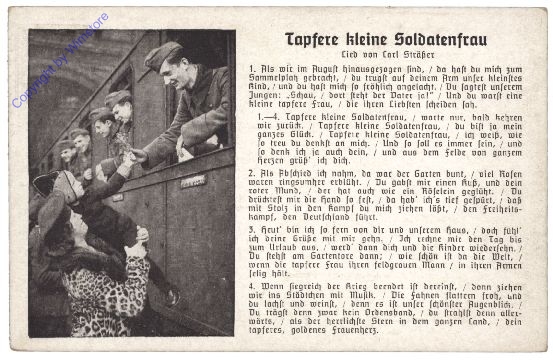 Tapfere kleine Soldatenfrau!