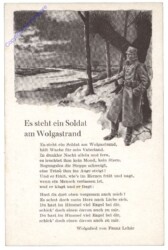 Es steht ein Soldat am Wolgastrand