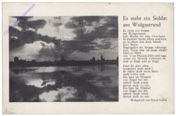 Es steht ein Soldat am Wolgastrand