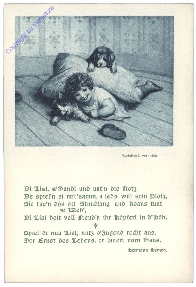 Di Lisl, s'Hundl und unt'n die Kotz...